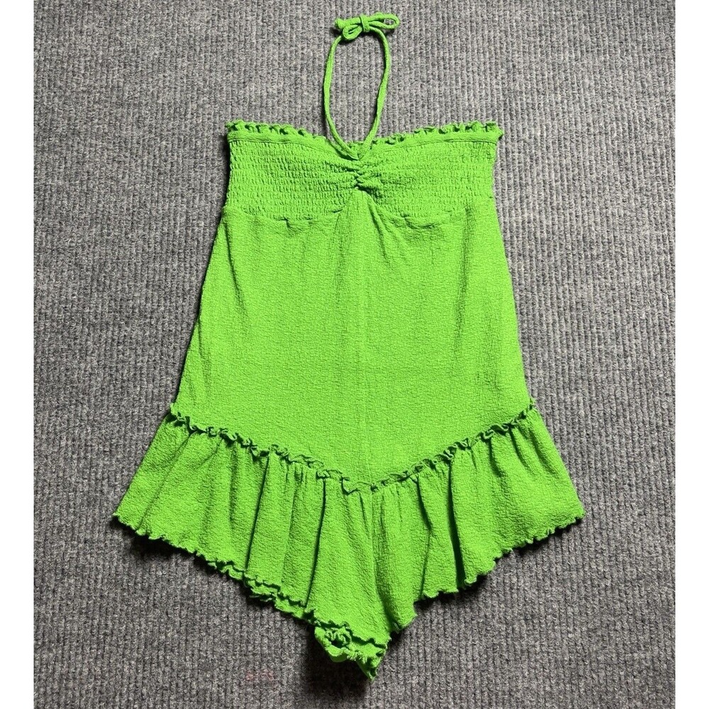 Urban Outfitters Out From Under Size XS Sandstorm Halter Romper Shorts Green NEW